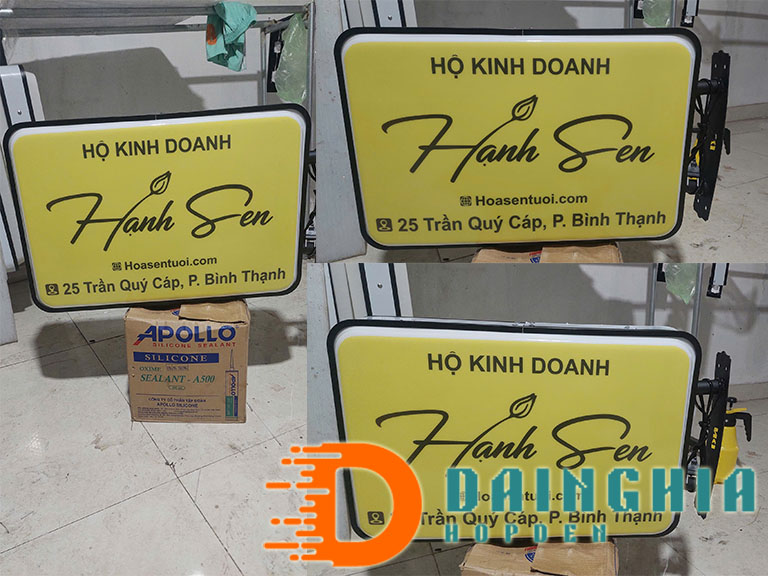 Hộp Đèn Hút Nổi Chữ Nhật