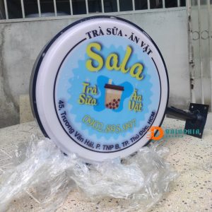 Hộp Đèn Hút Nổi Tròn 40cm Trà Sữa Ăn Vặt Sala