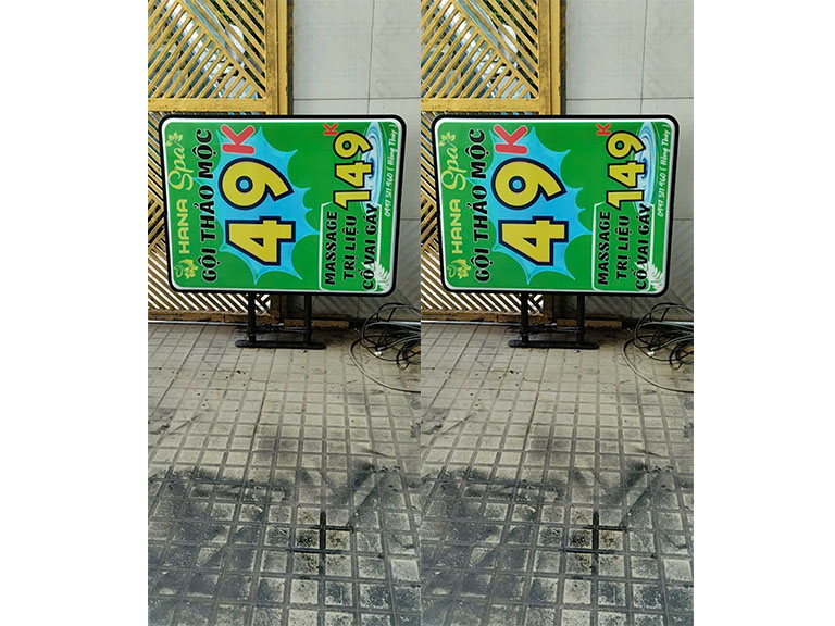 Hộp Đèn Hút Nổi Chữ Nhật 60×80 Tiệm Spa Quận 10