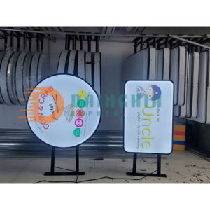 Hộp Đèn Hút Nổi Tròn 60 + Chữ Nhật 40×60 Cửa Hàng Tại Campuchia