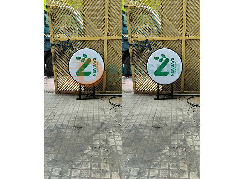 Hộp Đèn Hút Nổi Tròn 40CM Tiệm Rau