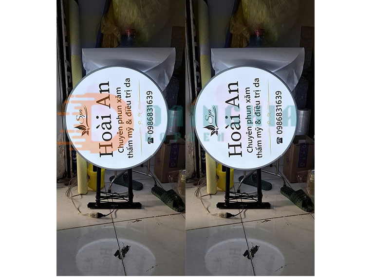 Hộp Đèn Hút Nổi Tròn 60cm Tiệm Xăm Thẩm Mỹ