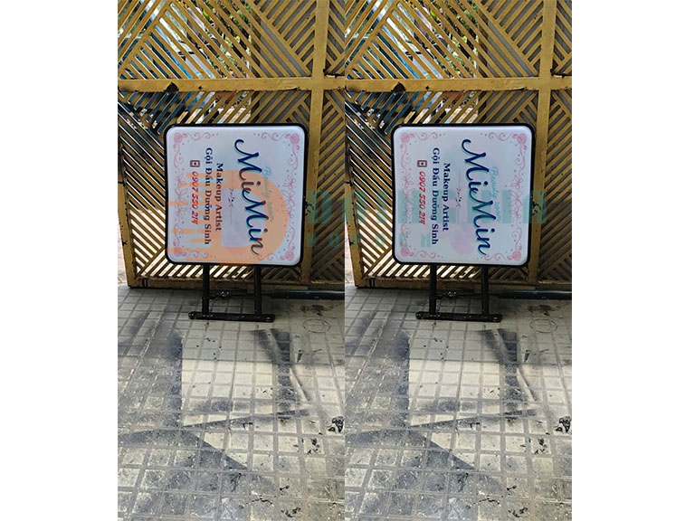 Hộp Đèn Hút Nổi Vuông 50cm Cửa Hàng Làm Đẹp MinMin