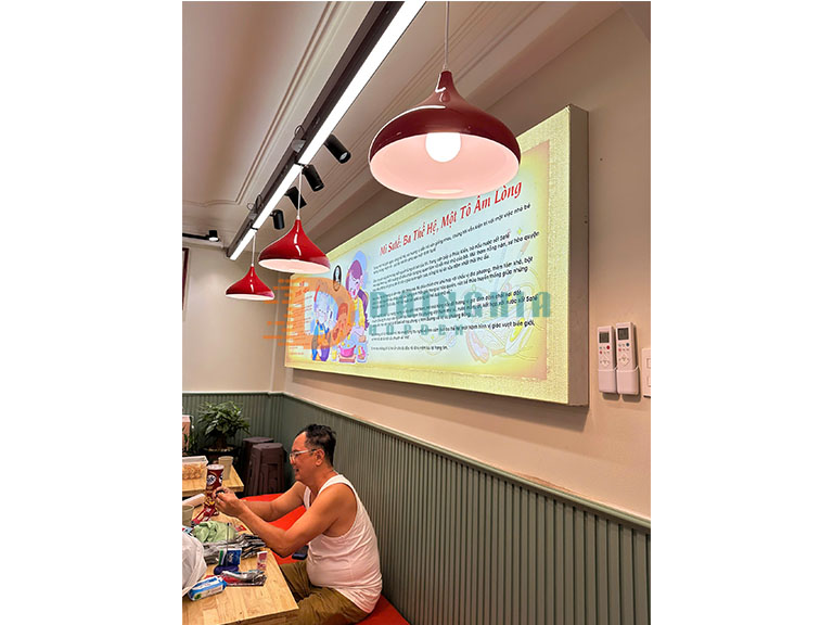 Tranh Điện Full Viền Quảng Cáo Tiệm Mì